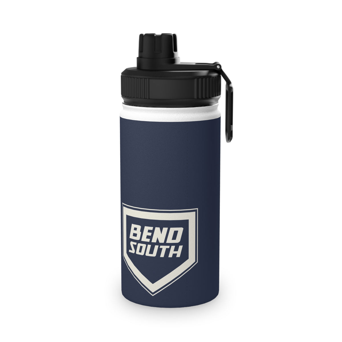 Navy Sports Water Bottle with Sports Lid