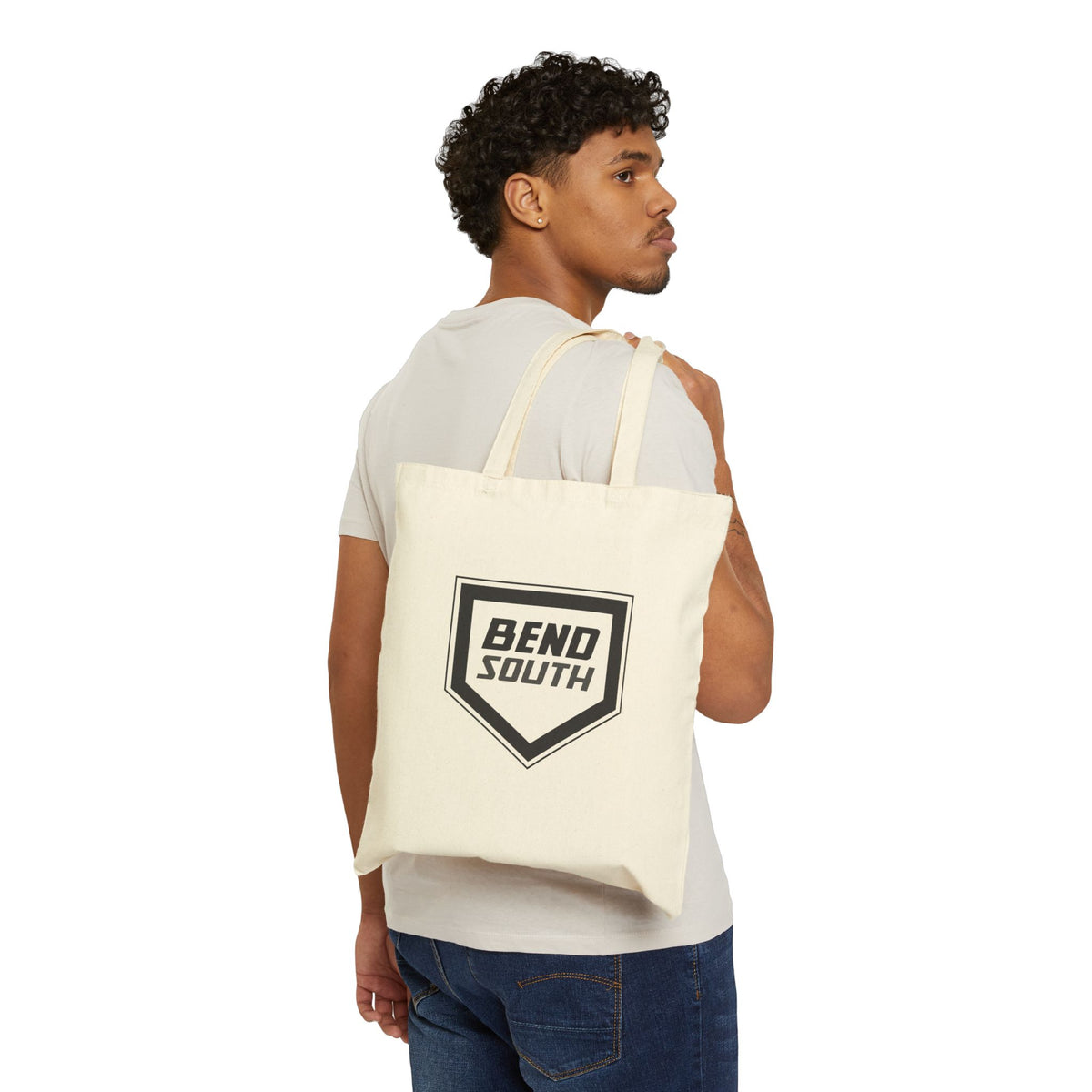 Bend South Logo Cotton Canvas Tote Bag