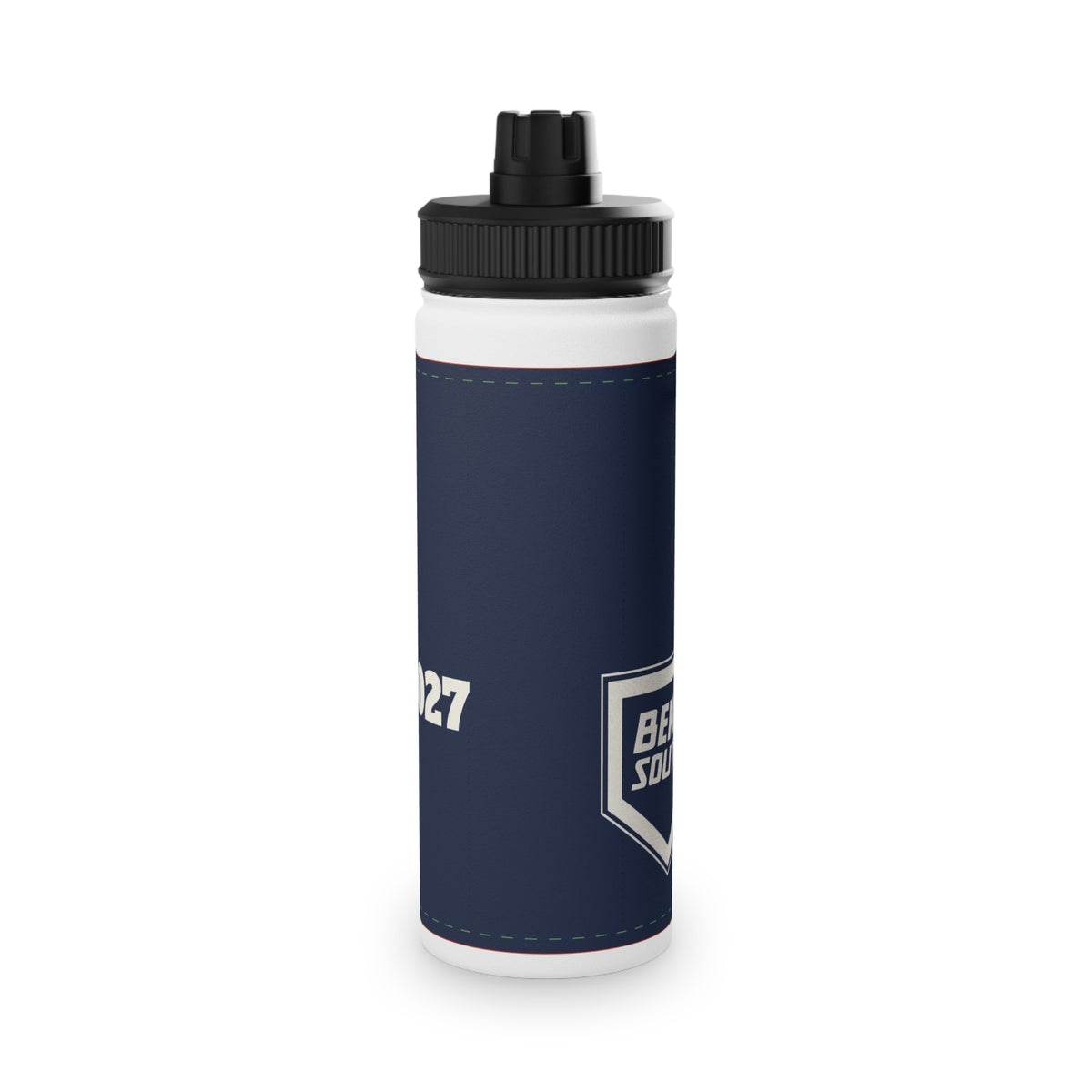 Navy Sports Water Bottle with Sports Lid