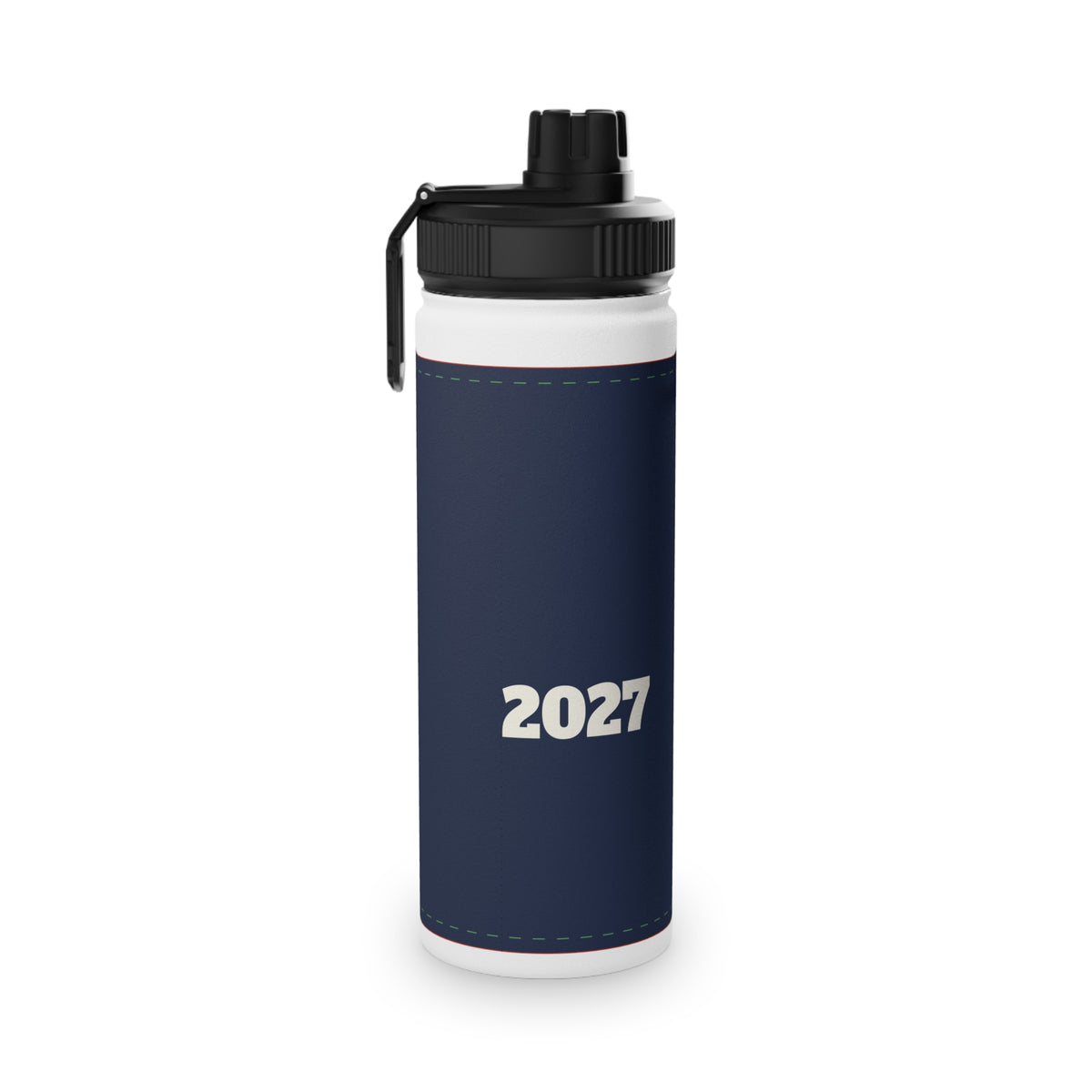 Navy Sports Water Bottle with Sports Lid