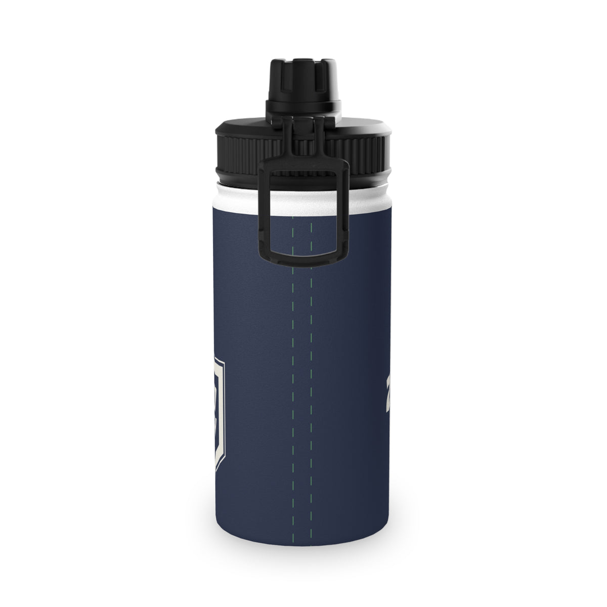 Navy Sports Water Bottle with Sports Lid