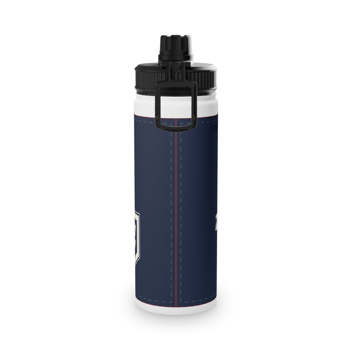 Navy Sports Water Bottle with Sports Lid